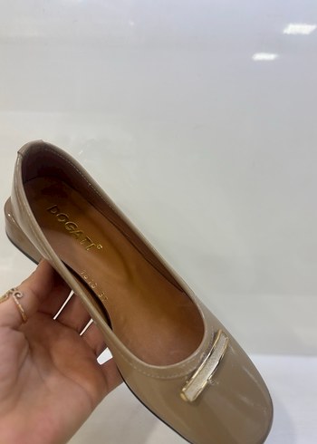 Bej Kadın Klasik Tokalı Topuklu Babet - Görsel 6