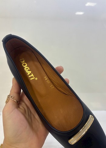 Kadın Siyah Tokalı Topuklu Babet - Görsel 6