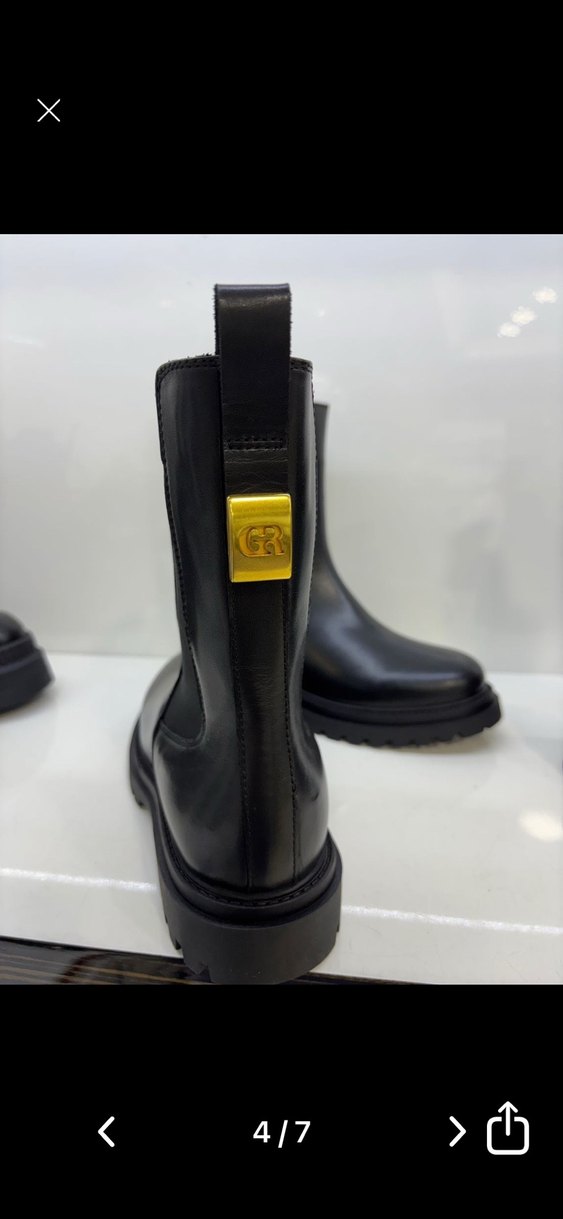 Siyah Deri Tokalı Kadın Bot - Görsel 4