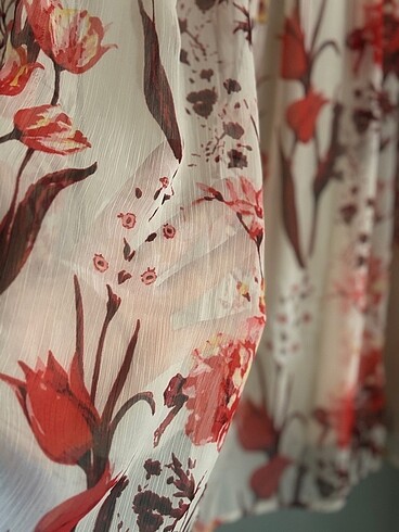 Splash şifon elbise - Görsel 6