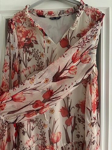 Splash şifon elbise - Görsel 11