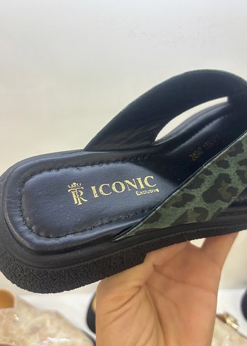 Kahverengi Yılan Desenli Kadın Terlik - Görsel 5