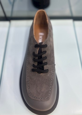 Gri Süet kadın Klasik Ayakkabı - Görsel 3