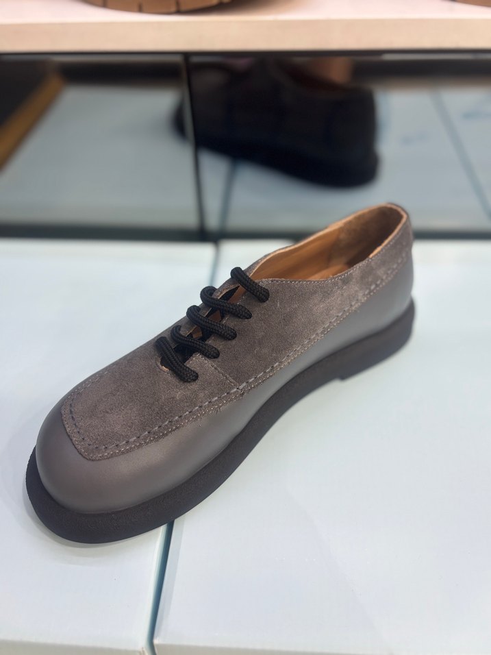 Gri Süet kadın Klasik Ayakkabı - Görsel 2