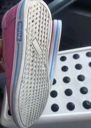 Kız Çocuk Renkli Bağcıklı ve Cırtlı Spor Ayakkabı - Görsel 5