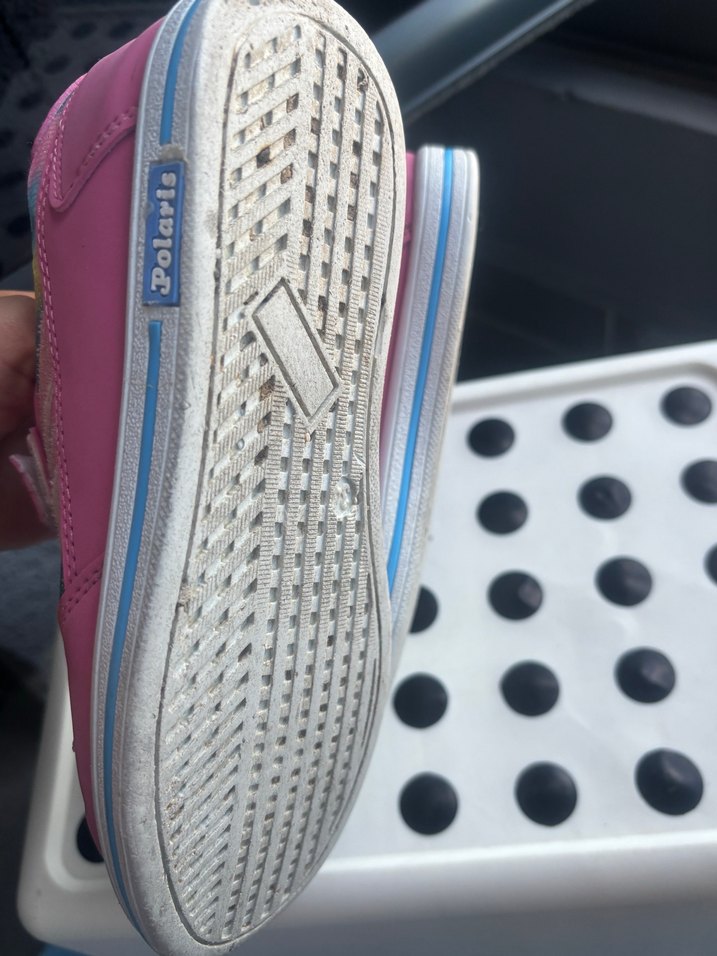 Kız Çocuk Renkli Bağcıklı ve Cırtlı Spor Ayakkabı - Görsel 5