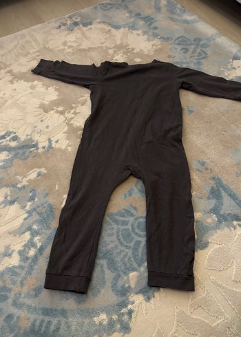 Siyah Uzun Kollu Fermuarlı Bebek Tulum H&M - Görsel 4