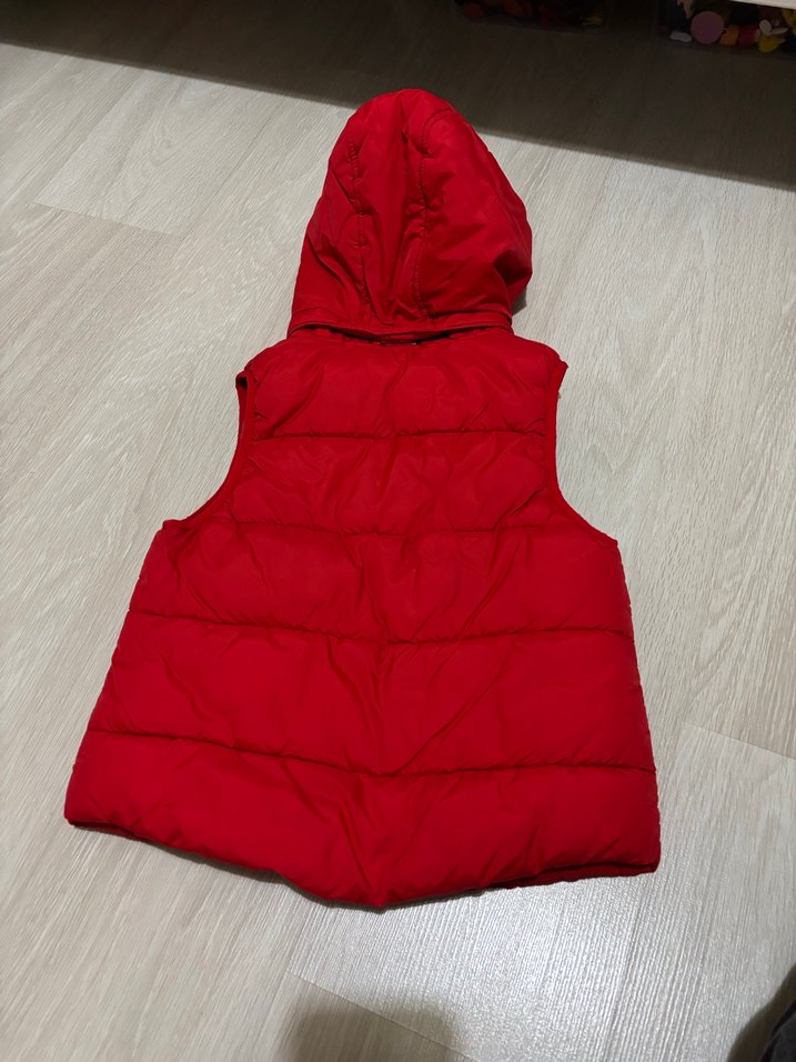 H&M kırmızı Kapüşonlu Erkek Çocuk  şişme Yelek - Görsel 5