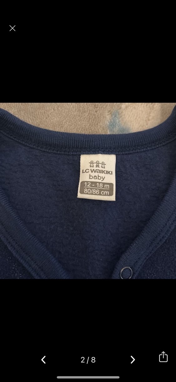 LCW  12-18 ay Erkek Çocuk Lacivert Düğmeli Yelek - Görsel 5