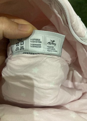 Nakışlı Pembe Bebek Uyku Tulumu - Görsel 8