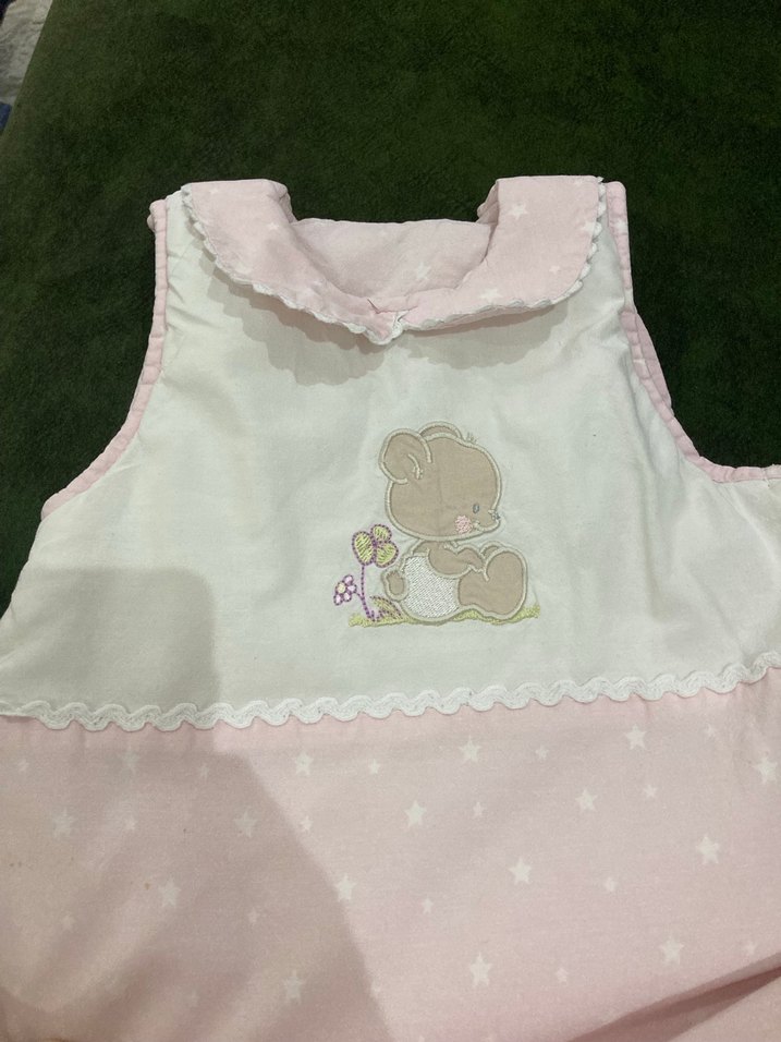 Nakışlı Pembe Bebek Uyku Tulumu - Görsel 3