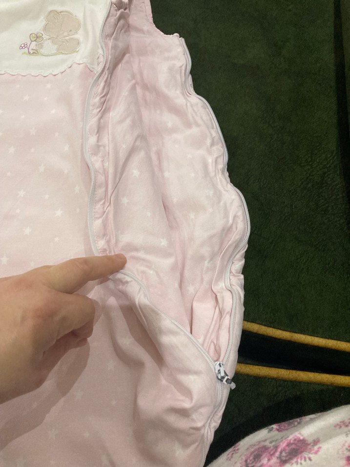 Nakışlı Pembe Bebek Uyku Tulumu - Görsel 5