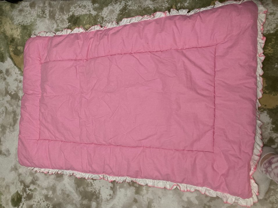 Pembe Nakışlı Bebek yorganı - Görsel 2