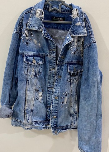 Gucci Mavi Denim Ceket