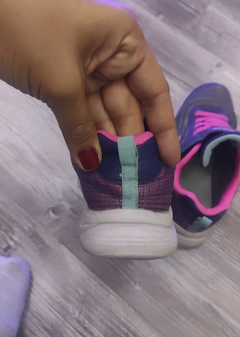 Kız Çocuk Pembe Skechers Spor Ayakkabı - Görsel 8