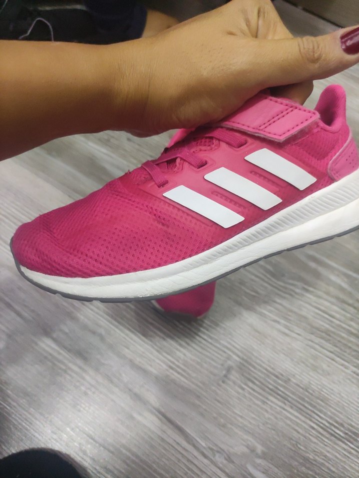 Pembe Kadın Spor Ayakkabı Velcro Detaylı - Görsel 3