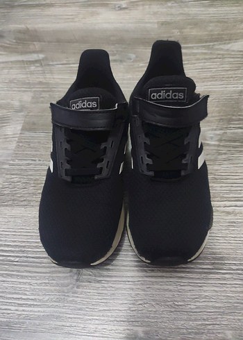 Siyah Baskılı Kadın Spor Ayakkabı - Cırtlı - Görsel 8