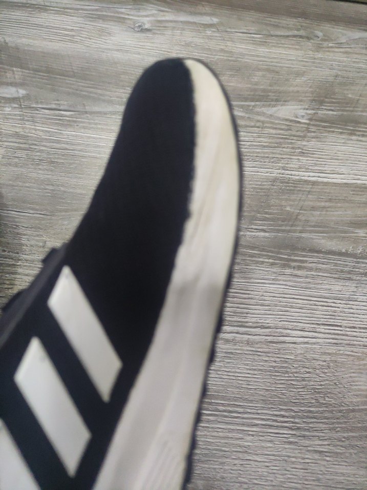 Siyah Baskılı Kadın Spor Ayakkabı - Cırtlı - Görsel 2