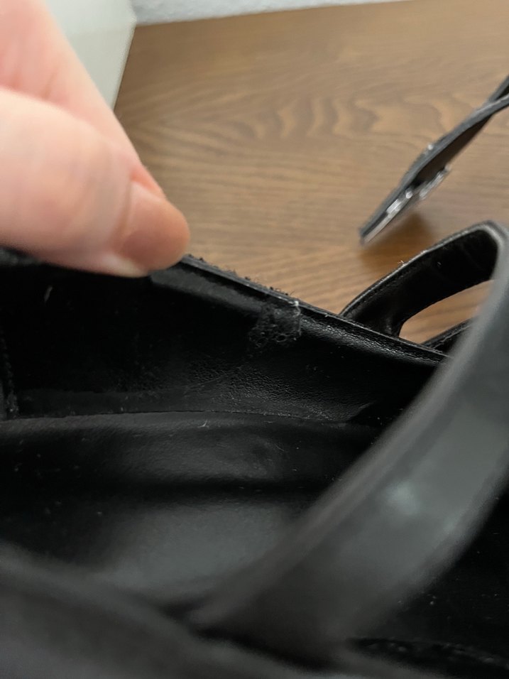 Bratz Tokalı Siyah Platform kare uçlu topuklu Ayakkabı - Görsel 4