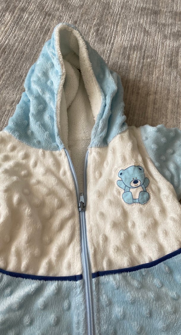 Mavi Nakışlı Bebek Erkek - Görsel 2