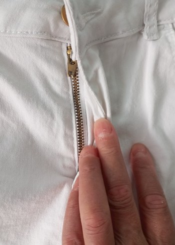 Kadın defacto Beyaz Pamuk Bermuda Şort - Görsel 6