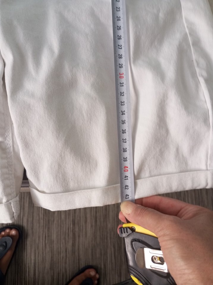 Kadın defacto Beyaz Pamuk Bermuda Şort - Görsel 3