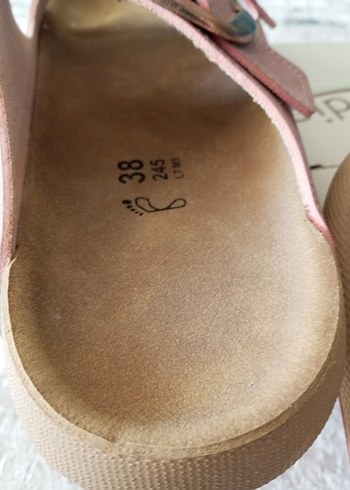 Pembe Süet Tokalı Kadın Terlik - Görsel 5