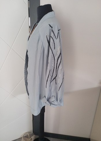 Nakışlı, Uzun Kollu mavi - Görsel 3