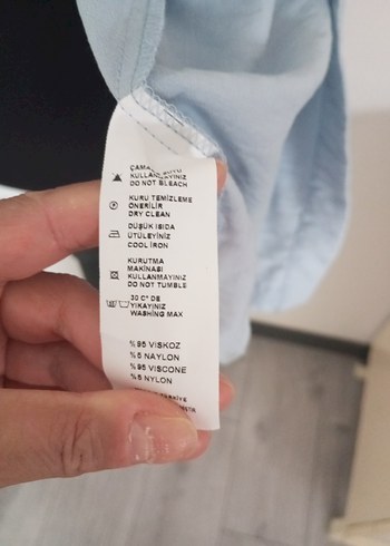 Nakışlı, Uzun Kollu mavi - Görsel 8