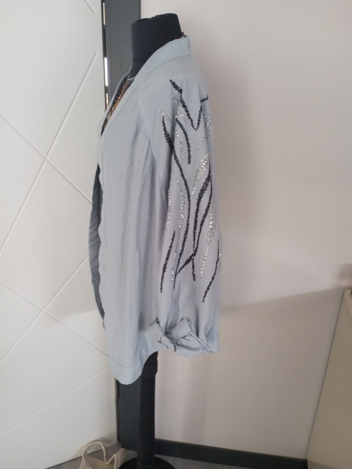 Nakışlı, Uzun Kollu mavi - Görsel 3