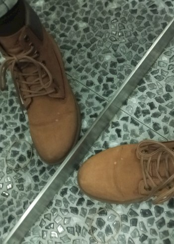 Kahverengi Deri Kadın Bot - Görsel 5