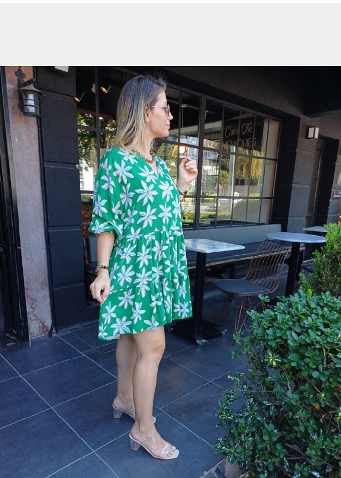 keten elbise - Görsel 2