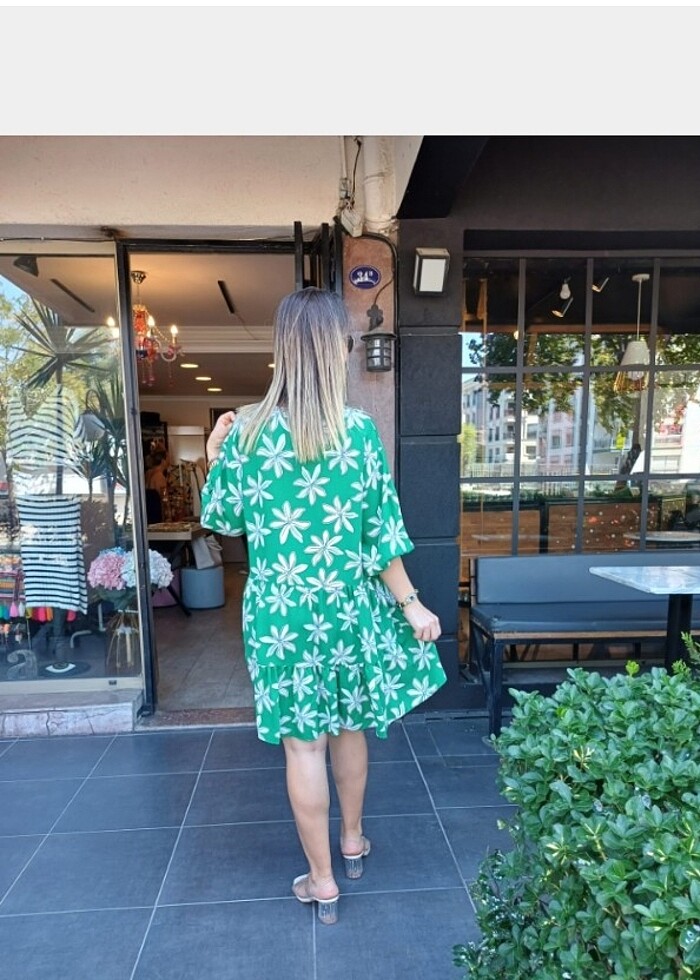 keten elbise - Görsel 3