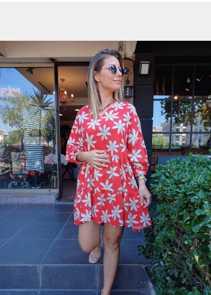 keten elbise - Görsel 4