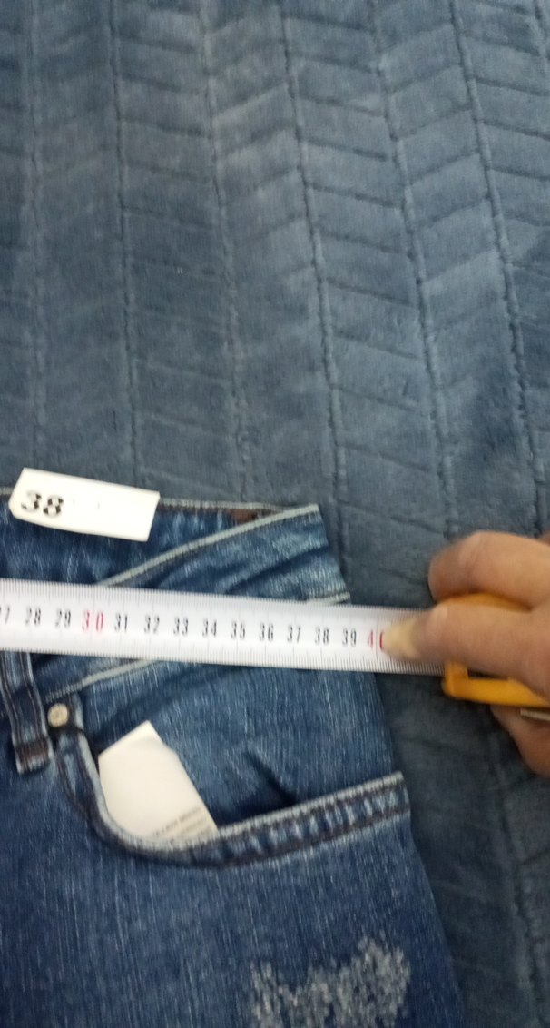 Koyu Mavi Yıkamalı Likralı Kesim Jean — görsel 7/14