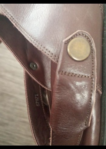 Kahverengi Deri Erkek Sandalet - Görsel 7