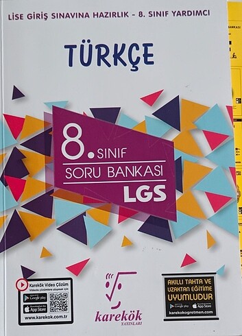 Karekök yayınları 8 sınıf Türkçe soru Bankası 