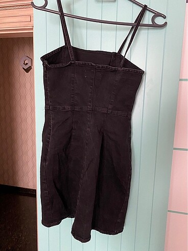 s Beden siyah Renk pull and bear denim kot elbise