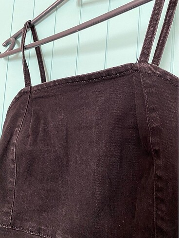 s Beden pull and bear denim kot elbise