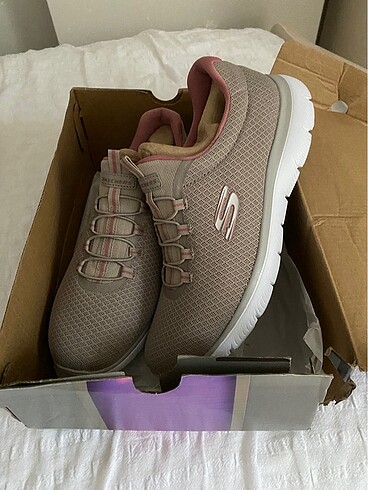 40 numara skechers bej kadın ayakkabı