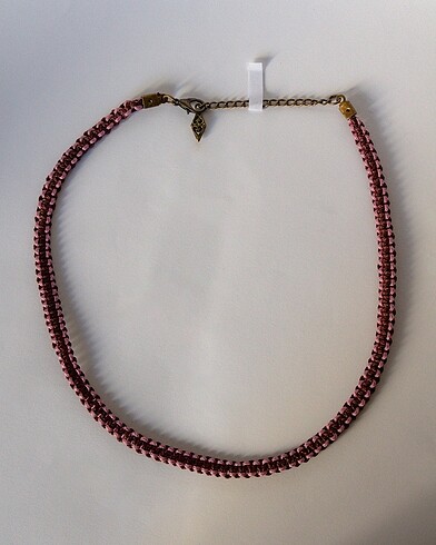 Beden ?cotton candy? makrome örgü choker