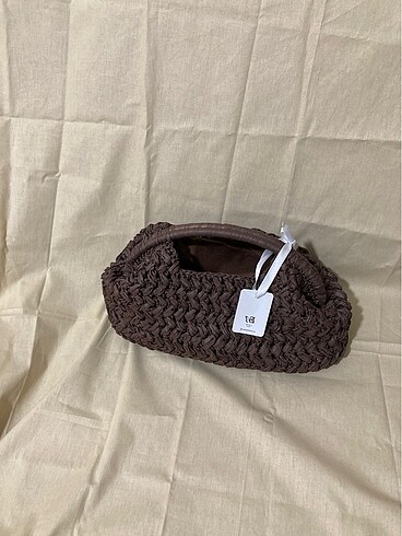 Beden Mango Doğal lif Clutch çanta