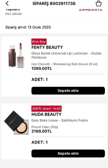 Beden Huda beauty pudra