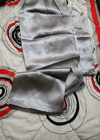 Gri Düğmeli  Erkek Pijama Takımı - Görsel 4