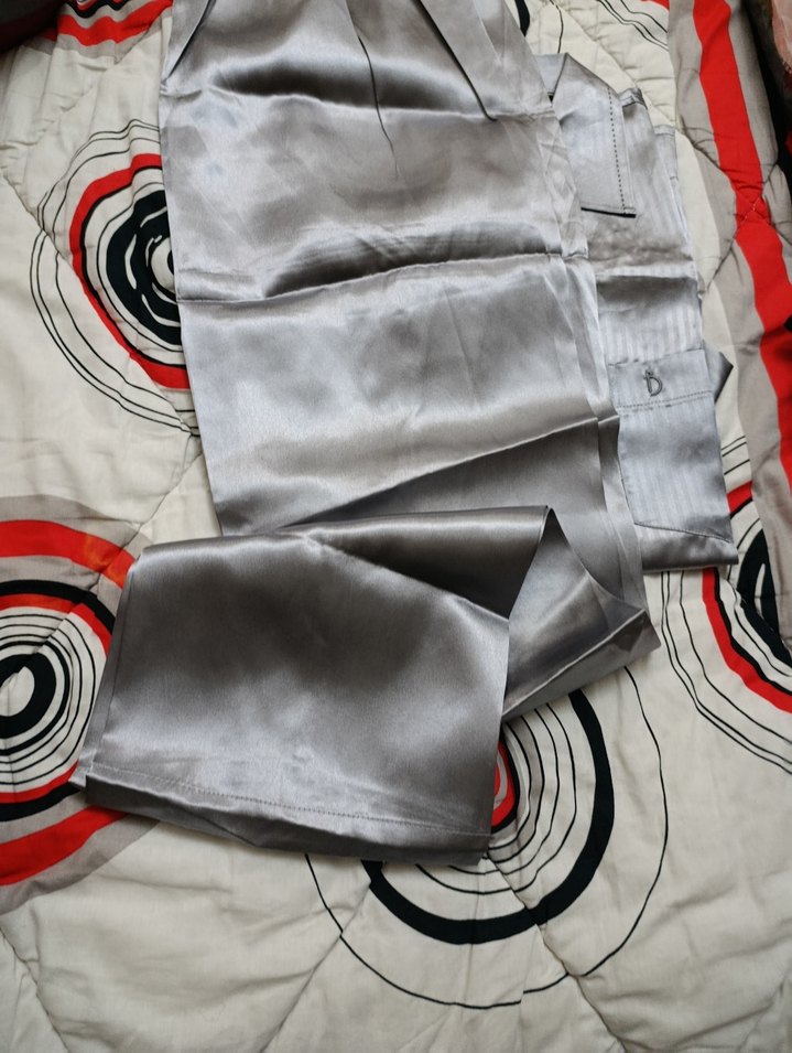 Gri Düğmeli  Erkek Pijama Takımı - Görsel 4