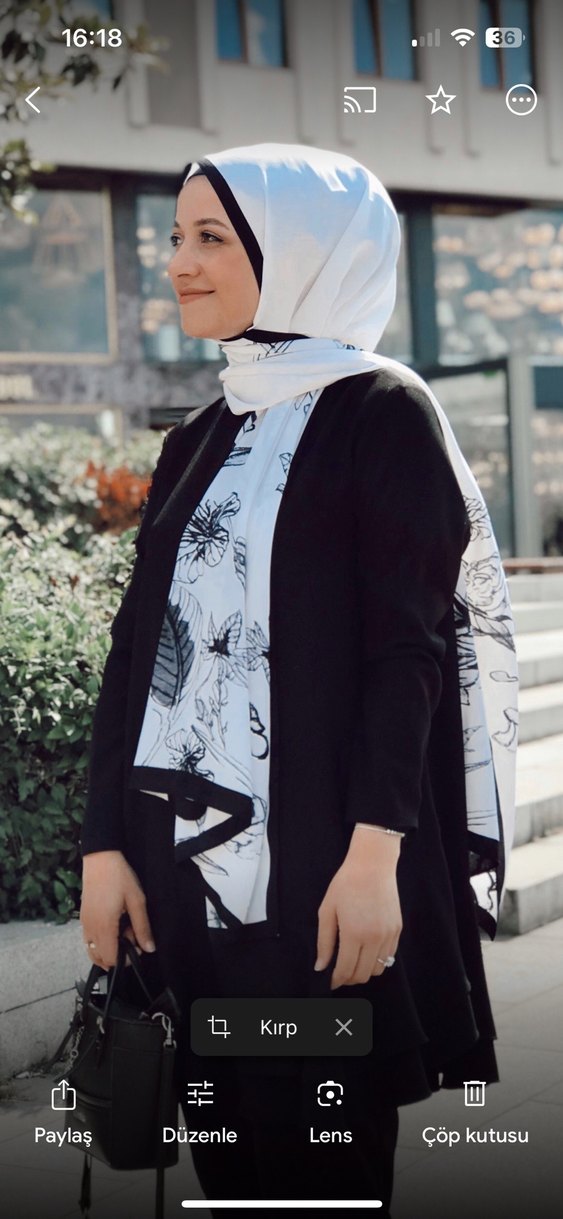 Freshscarfs desenli şal - Görsel 2