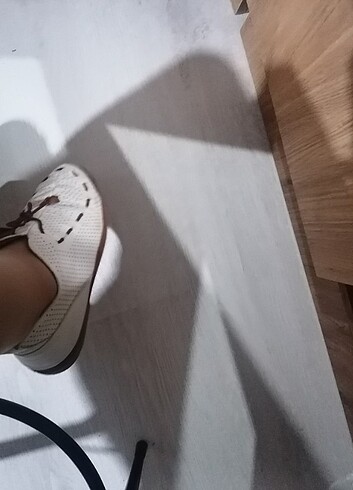 39 Beden beyaz Renk Sorunsuz deri spor ayakkabı 