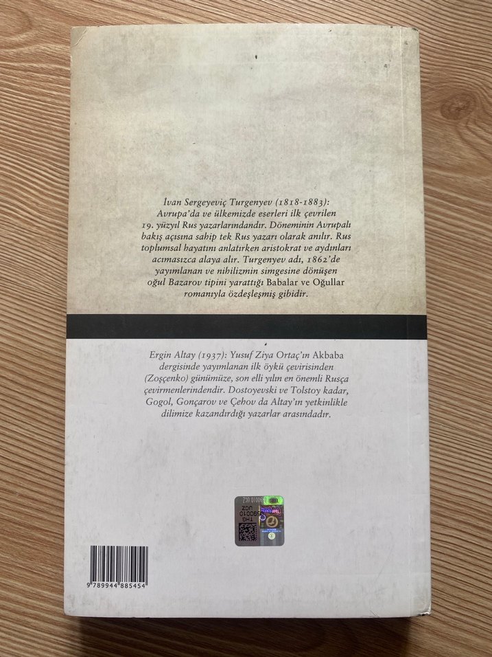 Babalar ve Oğullar - Ivan Sergeyeviç Turgenyev - Görsel 3