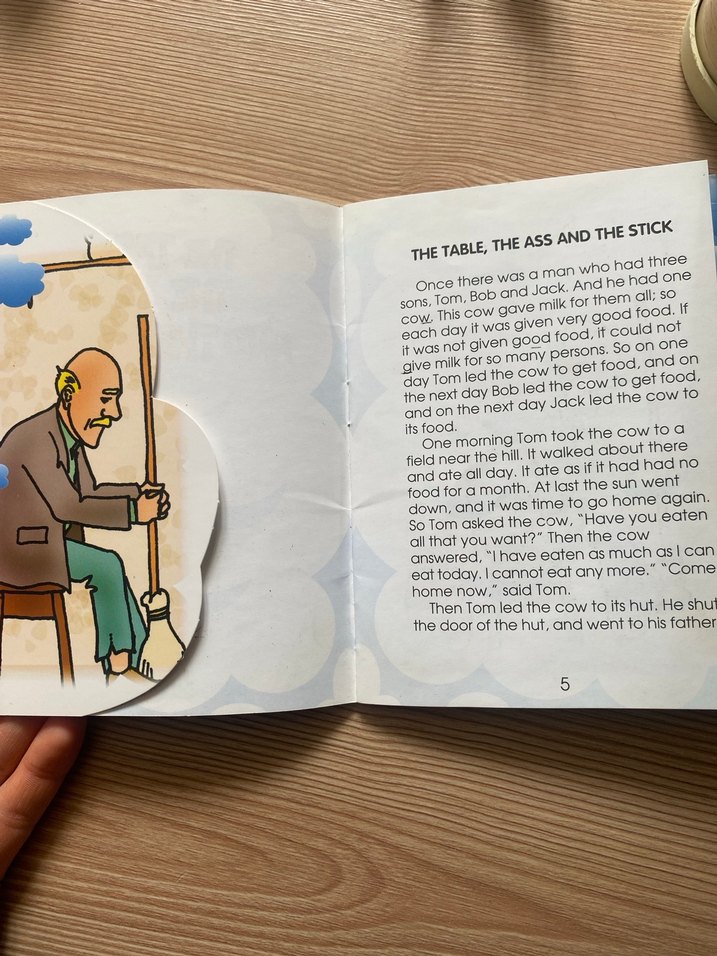 The Table, The Ass and The Stick Hikaye Kitabı - Görsel 2