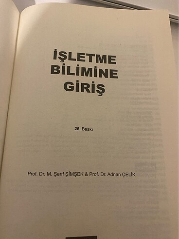  İşletme bilimine giriş
